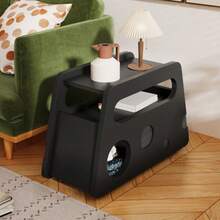 Sideboard,  (81x33x51,5 Cm) - Black - View 3