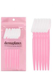 24pcs/12pcs/6pcs/3pcs/1pc/Set Hair Trimmer, Eyebrow Razor And Face Shaver Designed For Men And Women, Includes Exfoliating Tool, Long Handle Design, Precision Protective Cover, Stainless Steel Protective Net Blade With Cover, Reusable And Washable Eyebrow Trimmer And Shaver, Suitable For Beginners Eyebrow Shaping And Facial Hair Grooming