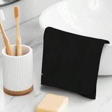 - Toallas de mano de helecho maor de Nueva Zelanda, secado rpido, toallas de microfibra de terciopelo coral, altamente absorbentes, uso como hotel, bao, ducha, toalla de mano, 16x 28 - Toallas de mano negras - 16x28 pulgadas - Ver 7