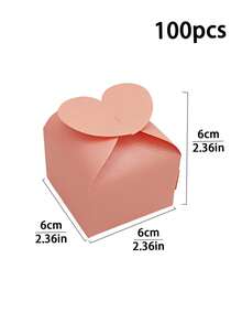 Hộp kẹo hình trái tim đáy phẳng mới cho mùa cưới (20 chiếc/100 chiếc), hộp giấy hình trái tim đính ngọc trai, hộp đựng sô cô la, hộp kẹo mini hình trái tim cho tiệc sinh nhật, quà tặng đám cưới, hộp kẹo quà cưới. - Nhiều màu - Xem 16