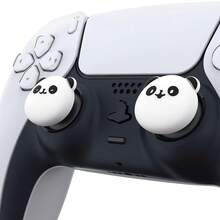 PlayVital Cute Thumb Grip Caps,, Controller, Silicone Analog Stick Cover Series X/S, Series 2 Controller, Thumbstick Caps Switch 2 Pro Controller - Cutie - Gấu trúc mũm mĩm - Xem 4