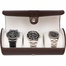 Vegan Leather Travel Watch Case Roll Organizer By - As Pic - View 4