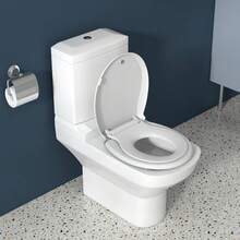 Toilet Seat With Built-In Toddler Potty Training Seat, Mother And Child Cover, Slow Close, Easy To Install. - White - View 2