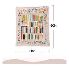 Book Lovers Gifts, Reading Blanket For Readers, Bookish Book Club Reading Librarian Gifts Blanket 60"X50" (Pink), Soft Flannel Blanket - Multiple Sizes, Cozy Must-Have - Nhiều màu - Xem 2