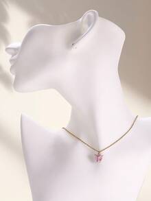 قلادة عقد فراشة أكريليك ملونة، قلادة حيوان حشرة قابلة للتعديل بطراز بوهيمي كلافيكل، هدية مجوهرات للنساء والأصدقاء لحفلات الصداقة