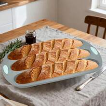 法棍面包模具，硅胶法式面包模具，硅胶法棍面包模具，厨房烘焙蛋糕工具