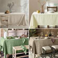 Christmas Solid Color Rectangular Tablecloth, Polyester Material, Soft And Lightweight, Deep Beige/Light Tan Rectangular Minimalist Style, Suitable For Picnics, Holiday Parties, Restaurants, Outdoor, Living Room, Patio, Christmas Home Decor, Dining Table Accents, Solid Color Fabric, Perfect For Christmas, Banquets And Weddings (Multiple Sizes) - Multicolor - View 2