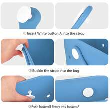 Large Capacity Breathable EVA Women's Beach Bag, Oversized Multi-Size Eva Handbag, Eva Tote Bag, Eva Shoulder Bag, Eva Basket Bag, EVA Beach Bag - Lightweight And Durable Solid Color Open Design, Large Waterproof And Sandproof Washable Sturdy Open Handbag, Suitable For Beach, Swimming Pool, Sports, Shopping, Picnic - Fashionable Holiday Accessories, Beach Bags, Festivals, Casual Outings, Holiday Gifts - Nhiều màu - Xem 8