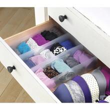 Small Drawer Organizers Set Of 3, Multipurpose Expandable Drawer Dividers And Inserts For Kitchen Utensils, Makeup, Office Supplies, Socks, Underwear, Jewelry, Craft Storage, Customizable Home Organization - 1 - Xem 2