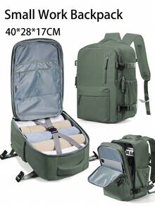 Zaino per laptop da 14 pollici, zaino da viaggio per piccole imprese da donna con più tasche, adatto per laptop da 14 pollici, design impermeabile, adatto per viaggi, weekend, colore nero, può essere utilizzato anche come zaino per libri, borsa da viaggio, zaino per studenti, zaino per il ritorno a scuola, regalo aziendale - Multicolore - Visualizzare 11