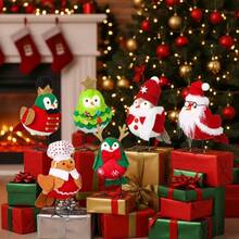 DBlosssound Christmas Table Decorations Birds Standing Figurine Xmas Birds Table Top Ornaments Christmas Plush For Home Kitchen Mantel Desk Office Holiday Party Decorations - Giáng sinh - Xem 2