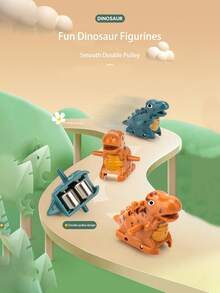 1 Set Of Electric Track Dinosaur Toy, Dinosaur-Themed Electric Track Playhouse Toy, With Music, Lights, Slide, Adventure Games, And Interactive Toys. Includes An Adventure Slide And Climbing Track. Birthday Gift. - Multicolor - View 6