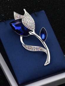 1 pieza Broche de tulipán de cristal para mujer (disponible en varios colores) - Broche de tulipán - Ver 5