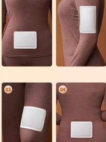 自发热暖贴，持续保暖，冬季御寒，温暖身体，温暖腹部，温暖双脚，缓解痛经，足部暖疗贴 - 白色 - 查看 5