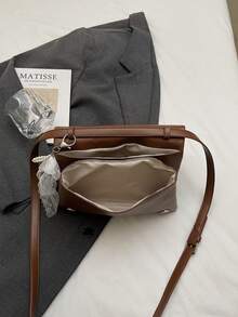 时尚韩版可爱铆钉蝴蝶结单肩包，别致个性化斜挎包带吊坠 - 彩色 - 查看 3