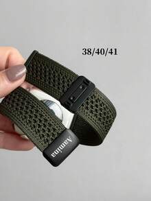 1pc Customizable Watch Band, Fashionable Breathable Nylon Woven Strap, Suitable For 49mm, 46mm, 45mm, 44mm, 42mm, 41mm, 40mm, 38mm; Magnetic Nylon Woven Watch Band, Suitable For 10/9/7/6/5/4/3/2/1, Adjustable - Valentine's Day And Mother's Day Gift, Personalized Customization, Birthday Surprise For Girlfriends - Multicolor - View 12