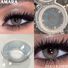 AMARA 藍色隱形眼鏡，自然外觀，藍色隱形眼鏡，灰色隱形眼鏡，棕色隱形眼鏡，聖誕派對隱形眼鏡 - MELBOURNE-BLUE - 查看 10