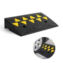 Rubber Threshold Ramp, Heavy Duty Threshold Ramps, Rubber Driveway Ramps With Cable Cover, Car Driveway Curb Ramp For Wheelchairs Cars Vehicles Loading Dock Garage Sidewalk - 48L X 33W X 10.5H Centimeters - View 8