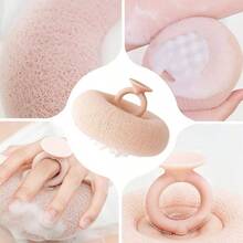 2 in 1 Sunflower Bath Ball, Exfoliating Bath Sponge Cleaning Brush with Suction Cup Women Men 2PCS B - 2 piezas A - Ver 3