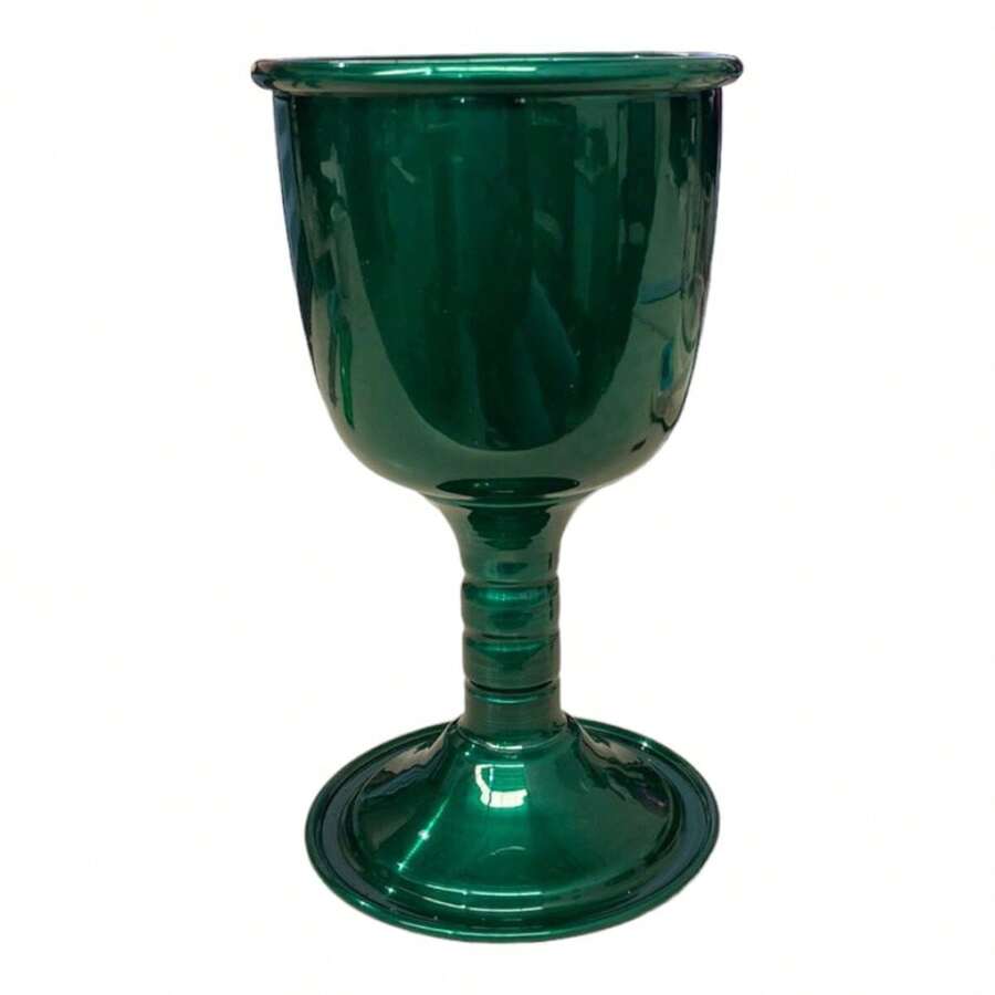 Cálice Para Ritual em Alumínio Pintado de Verde 14cm 200 ml - Preto - Visão 1