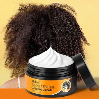 Meliza 100克便携式卷发霜，蕴含摩洛哥阿甘油，持久抚平毛躁，增强弹性和蓬松度，保湿造型，适用于波浪卷发和自然卷发，男女通用