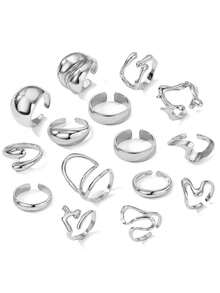 1 pieza Anillo personalizado con letras MOM DAD SIS en talla 6 7 8 de color dorado, regalo para el Día de la Madre, Día del Padre, Acción de Gracias - Amarillo Oro - Ver 9