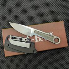 Heavy-Duty Survival Knife - Full Stainless Steel Blade, Non-Slip Handle - Camping, Hunting, Emergency Preparation - Portable Outdoor Knife With Sheath - Industrial-Grade Construction, Wilderness Gear, Tactical Style, Precision Cutting Tool - White - View 6