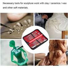 ZJchao Kit de Escultura de Cera, 10 Piezas Kit de Escultura de Metal Portátil Decoración de Joyería Juego de Herramientas de Tallado de Cera Tallado de Tallado Herramientas de Procesamiento - 1 - Ver 7