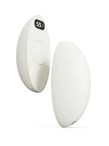 Kinglucky 2 pièces Chauffe-mains rechargeables USB-C, 3500 mAh*2, chauffe-mains électriques de poche portables, chauffage rapide, réglage magnétique 3 vitesses, affichage numérique, chauffe-mains réutilisables, convient pour Noël, gants, voyages, camping, chasse, unisexe - Blanc - Voir 5