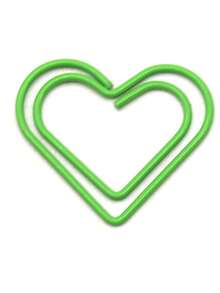 20pcs/Set Colorful Heart Shape Office Classroom Room Universal Paper Clip File Sorting And Storage Artifact Pin Lover Gift Cute Mini Compact Data Classification - Multicolor - View 18