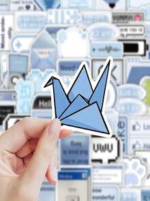 100 piezas/Paquete Conjunto de pegatinas retro Y2K con frases coreanas - Pegatinas de metal lindas para teléfono, adecuadas para decorar estuches de lápices de estudiantes, diarios DIY y manualidades