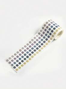 Colorful Polka Dot Washi Tape Stickers, Pre Cut Film. Suitable For Diy Scrapbooking, Cards, Photo Albums, Water Bottles, And Envelope Gift Sealing Decorations