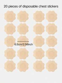 4/2/1 Pcs Sticky Silicone Backless Bras, Invisible Bras, Reusable, Front Closure, Bust Enhancing - Skin-Friendly Cups, Fits A-D Cups, Suitable For Summer Dresses/Backless Gowns - Multicolor - View 22