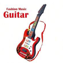 Rockband Electric Music Guitar Pop Music Fetching Light Kids Guitar & Premium Music Guitar - Multicolor - View 15
