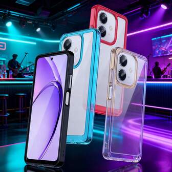 1pc Luxury, Fashionable, Minimalist Aesthetic Style, Exquisite, Comfortable Texture, Suitable As Birthday, Holiday Gift For Friends, Family, Couples, Yourself, Colorful Phone Case Compatible With OPPO, Realme