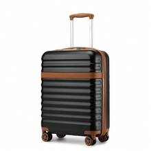 PP Hardshell Luggage 20 24 28 Inch Carry On Cabin Suitcase Expandable TSA Lock 360 Spinner Wheels Lightweight 3 Piece Set Check In Travel Holiday - Black - View 12