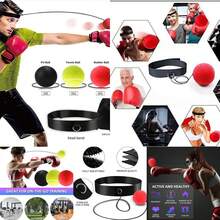 拳击反应速度拳击球MMA散打拳击手提升反应力手眼训练套装压力健身房拳击泰拳练习 - 彩色 - 查看 1