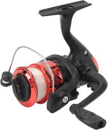 Carrete de Pesca Giratorio con Relación de Engranaje 5,2: 1, Carrete de Pesca Giratorio con Hilo de Pescar para Arroyos, Ríos y Lagos - 1 - Ver 5