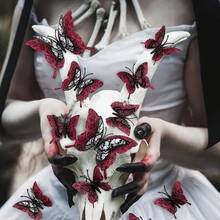 36pcs Watercolor Butterfly Decoration Set - 3D Lifelike Butterflies, Suitable For Wedding, Valentine's Day And Party Decorations (Random Color) - Multicolor - View 10