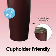 Sway Insulated Stainless Steel Water Bottle With Two-Way Spout, Built-In Straw And Bucket Handle - 紅色 - 查看 4
