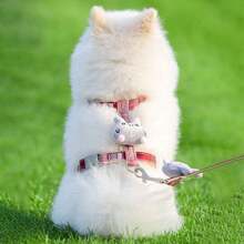 Arnés Cute Anti Escape Ajustable  Mascota Gato Talla S - Rosa - Ver 6