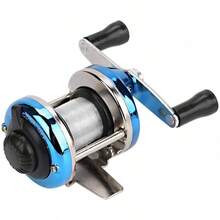 VGEBY Carrete de Pesca, Carrete de Pesca de fundición de Hielo de Metal Rueda giratoria de Pesca con Alambre para Agua Salada Agua Dulce - Como se muestra en la imagen - Ver 13