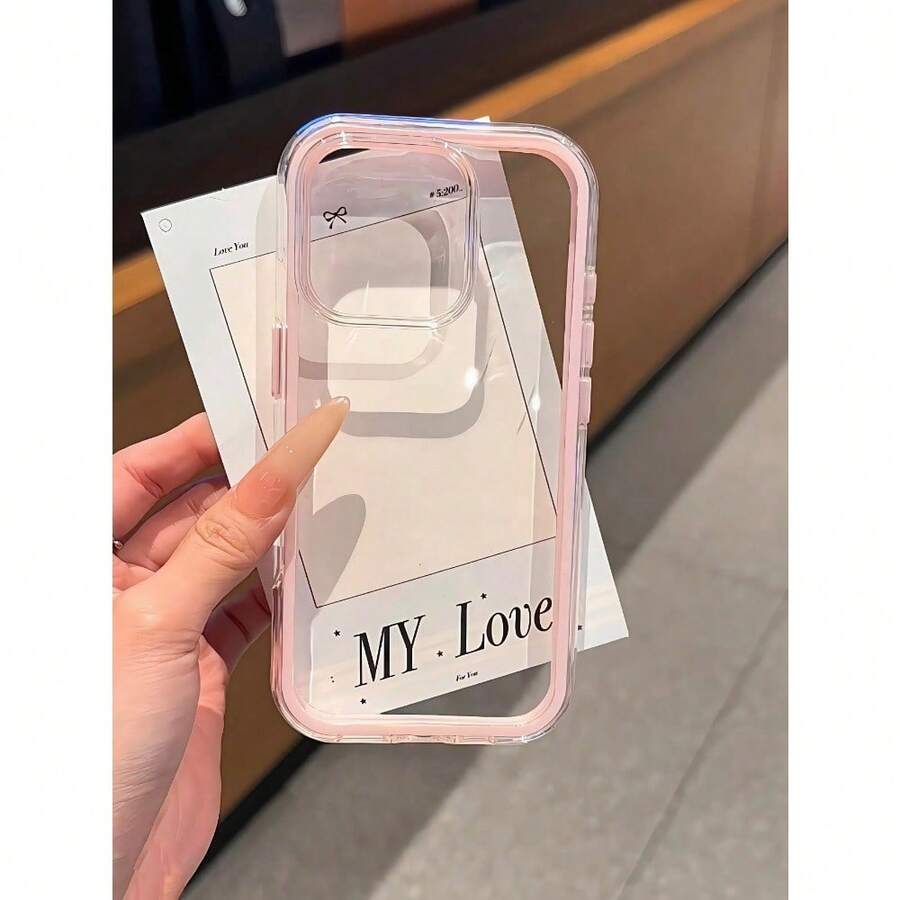 Fall/Halloween Elegant Calla Lily Flower Print Pattern Transparent Protective Phone Case, Suitable For Women, Compatible With IPhone 16 Pro/16 Pro Max/16/15 Pro Max/14/14 Pro Max/13/12/12 Pro/11/11 Pro Max/15 Pro/13 Pro/14 Plus - Pink - View 1