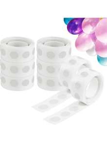 500pcs Transparent Removable Balloon Glue Dots - Double-Sided Adhesive, Waterproof And No Residue, Suitable For Party Decoration, Wedding, Christmas, Gift Packaging