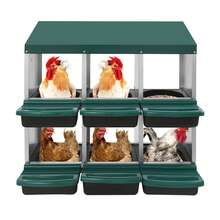 YUNRUX 6 Pieces Of Chickens Under Eggs, Chicken Nest Box - Green - 綠色 - 查看 1