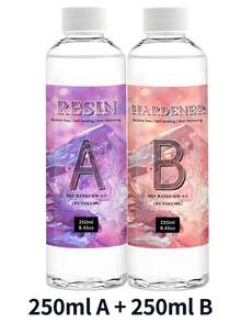 240ml/500ml 1:1 AB Epoxy Resin Glue, Clear Epoxy Resin, No Yellowing, Self-Leveling High Gloss, Suitable For Jewelry Making, Arts, Crafts, River Table Epoxy Resin Kit - Epoxy Resin - View 4