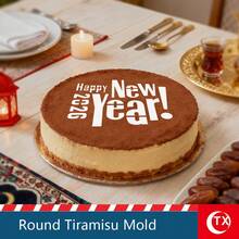 7.83 英寸 X 4.68 英寸亚克力提拉米苏撒粉板，带有空心阿拉伯艺术文字设计的提拉米苏烘焙工具，简单的蛋糕撒粉板，易于操作，适合初学者蛋糕制作者，可重复使用，非常适合生日、节日庆祝和派对活动的提拉米苏蛋糕制作，蛋糕撒粉工具 - 彩色 - 查看 7