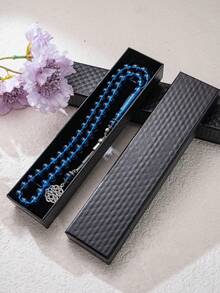 1pc Premium Gift Box Set Of 45pcs Pearl Beaded Bracelet, Daily Prayer Tasbih Rosary - Multicolor - View 1