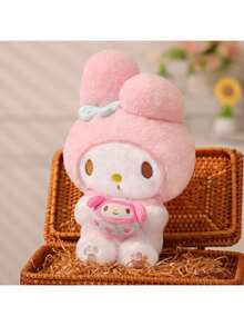 Miniso Sanrio My Melody Sandwich Cookie Stând Figură Jucărie de Pluș Ultra-Moale Colorat Desene Animate Drăguț Păpușă de Pluș Acasă Canapea Dormitor Decor Pentru Paște Ziua de Naștere Petrecere de Crăciun Favoruri Cadou 30cm/11.81in - Roz - Vizualizare 5