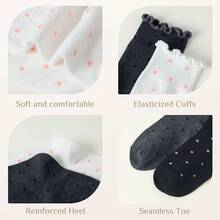 Women Striped Socks, Cute Ankle Calf Sock For Women Cotton Knit Size 5-9, Medium Casual Women's Novelty Socks{Inchsize_nameinch:Inch5-9inch,Inchcolor_nameinch:InchDotsWhiteBeigheBlackGreyBluePlaidinch} - 藍色 - 查看 6
